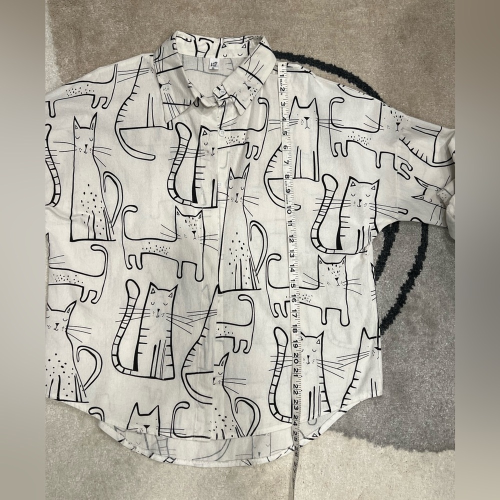 Cats artisan button down - Picture 6 of 6